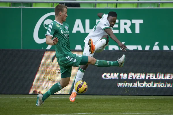 Ferencvaros vs Györi eto otp bank league fotboll matchar — Stockfoto