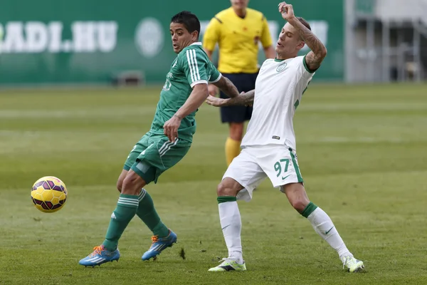 Ferencvaros vs. gyori eto otp bank liga fotbal zápas — Stock fotografie