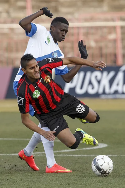 Honved vs. MTK OTP Bank League football match — Stock Photo, Image