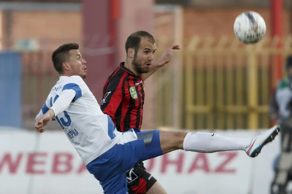 Honved 対 Mtk Otp 銀行リーグ サッカーの試合 — ストック写真