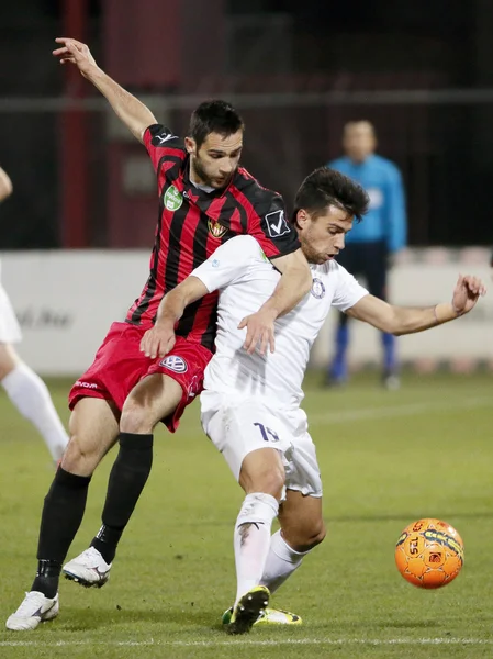 Honvéd vs. minnesplakett Otp Bank ligan fotbollsmatch — Stockfoto