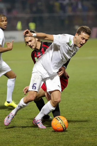 Honved vs. Ujpest OTP Bank League football match — Stock Photo, Image