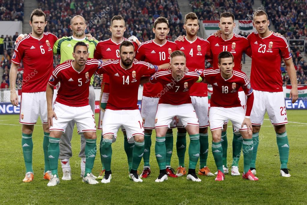 Hungary Vs Greece Uefa Euro 2016 Qualifier Football Match Stock