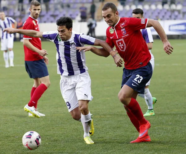 Ujpest vs. Videoton OTP Bank League football match — Stock Photo, Image