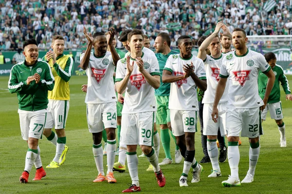 Ferencvaros vs Ujpest Otp Bankası Ligi futbol maçı — Stok fotoğraf