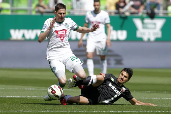 Ferencvaros vs. DVTK OTP Bank League football match — Stock Photo, Image