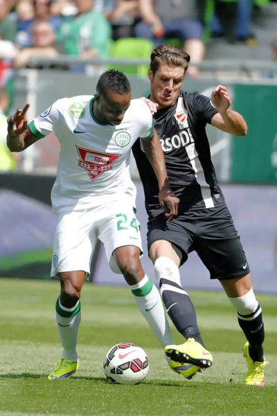 Ferencvaros vs. DVTK OTP Bank League partido de fútbol — Foto de Stock