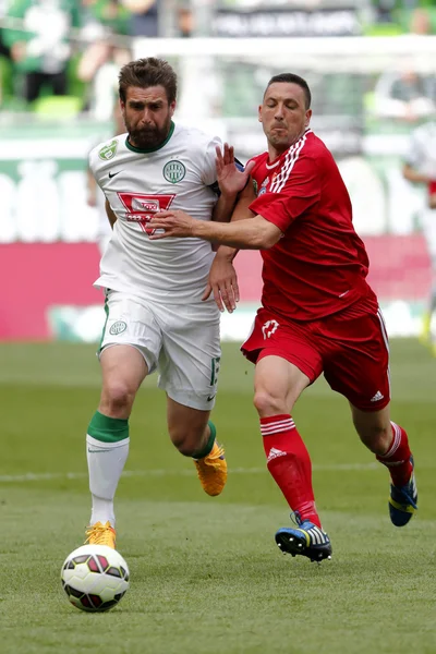 Ferencvaros vs. DVSC OTP Bank League football match — Stock Photo, Image