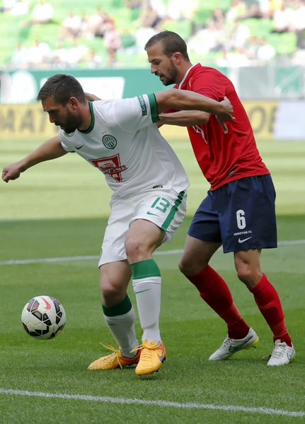 Ferencvaros 与 Videoton Otp 银行联盟足球比赛 — 图库照片