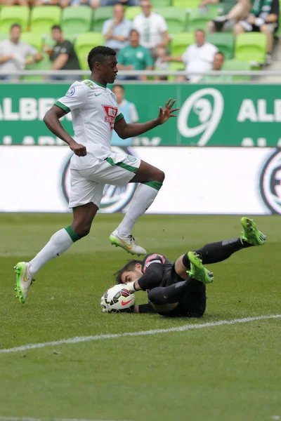 Ferencvaros vs. Maďarský klub Ujpest Otp Bank liga ragby — Stock fotografie