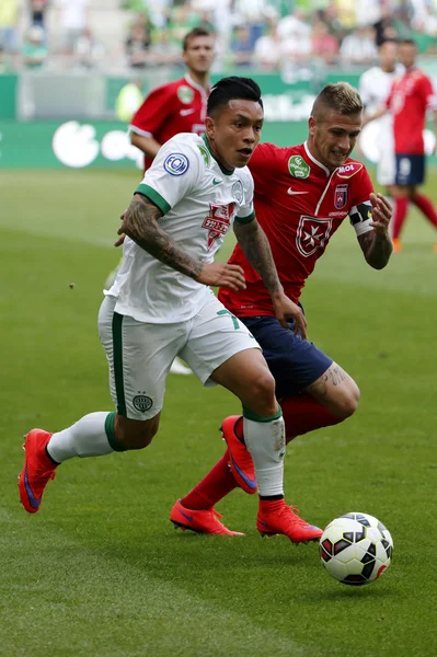 Ferencvaros vs. Videoton OTP Bank League football match — Stock Photo, Image