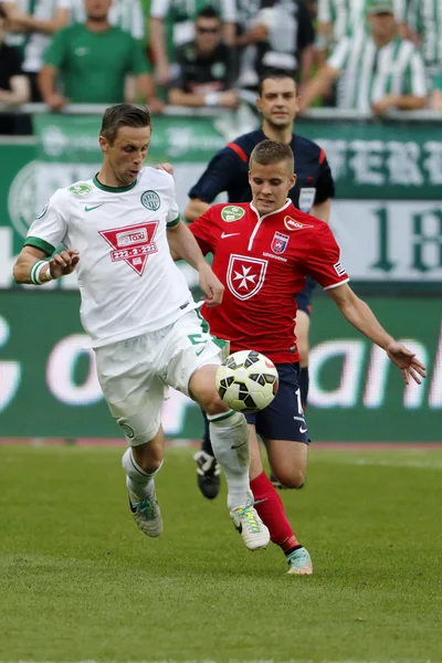 Ferencvaros vs Videoton Otp Bankası Ligi futbol maçı — Stok fotoğraf
