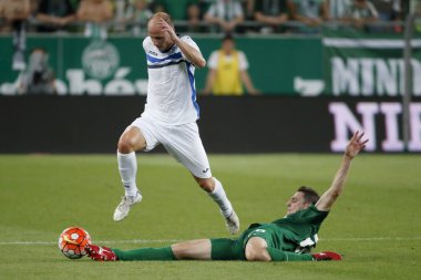 Zeljeznicar Uefa El vs Ferencvaros niteleyici futbol maçı