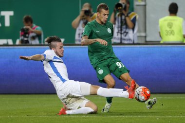 Zeljeznicar Uefa El vs Ferencvaros niteleyici futbol maçı