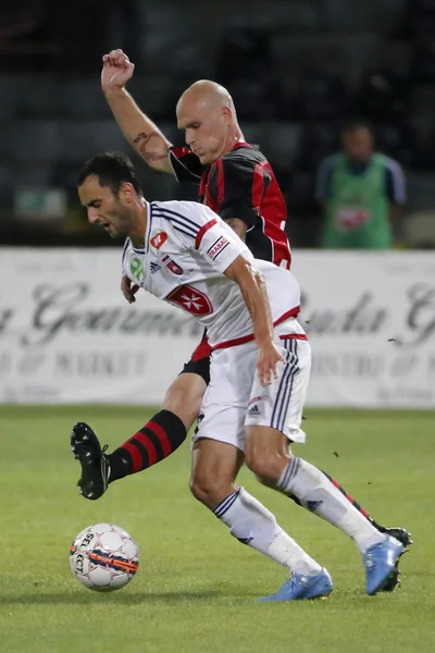 Honrado vs. Videoton OTP Bank League jogo de futebol — Fotografia de Stock