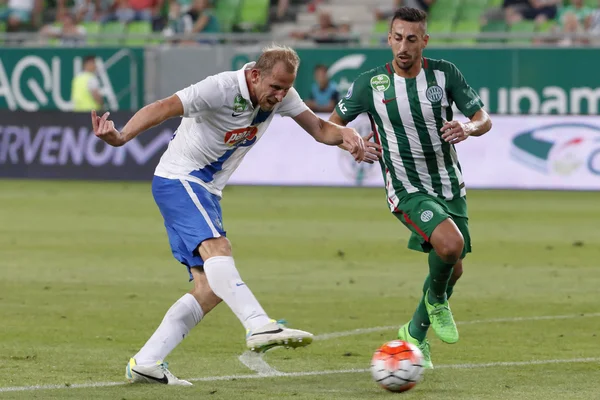 Ferencvaros vs. MTK OTP Bank League football match — Stock Photo, Image