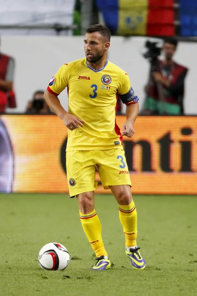 Hungary vs. Romania UEFA Euro 2016 qualifier football match — Stock Photo, Image