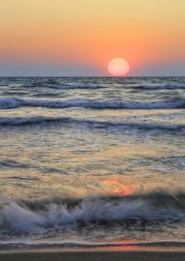 Sunset over the Aegean Sea at Kusadasi