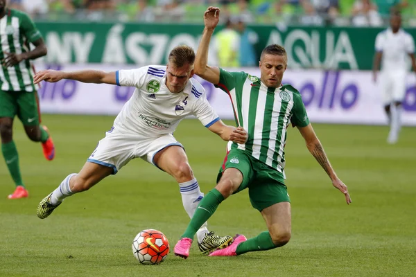 Ferencvaros vs. Bekescsaba OTP Bank League football match — Stock Photo, Image