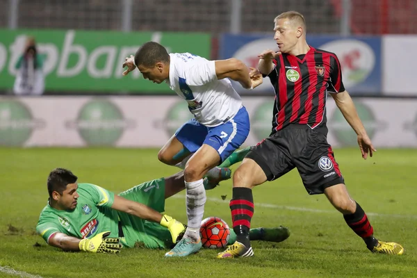 MTK vs Honved Otp Bank liga mecz piłki nożnej — Zdjęcie stockowe