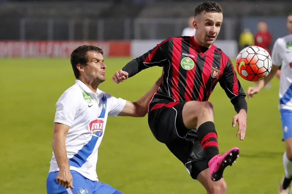 MTK vs Honved Otp Bank liga mecz piłki nożnej — Zdjęcie stockowe