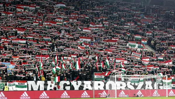 Hungary vs. Norway UEFA Euro 2016 qualifier play-off football match — Stock fotografie