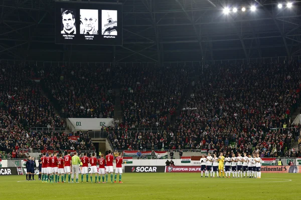 Hungary vs. Norway UEFA Euro 2016 qualifier play-off football ma — Stock Photo, Image