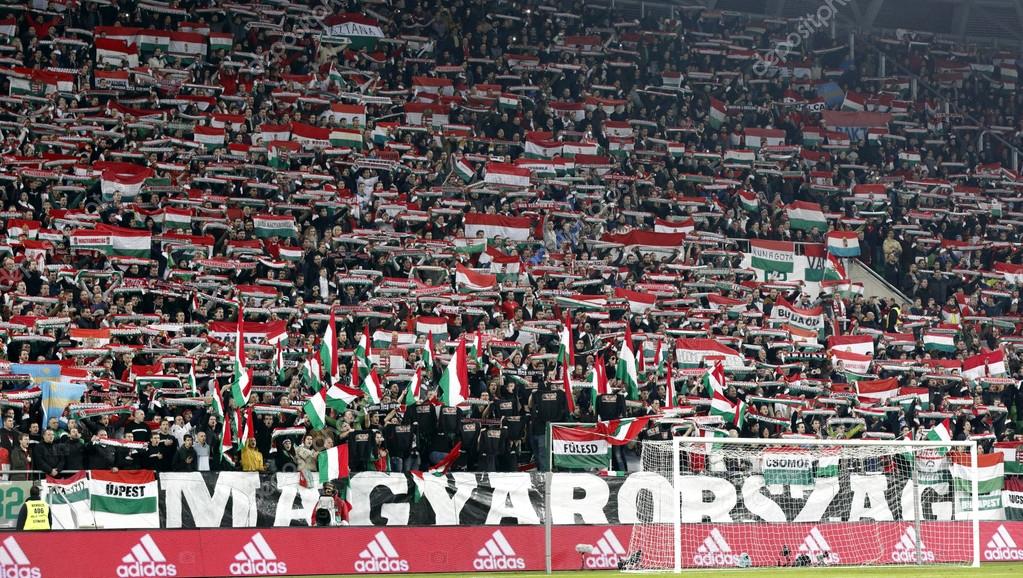 BUDAPEST - March 10: Fans Of FTC Light Fire During Ferencvarosi TC