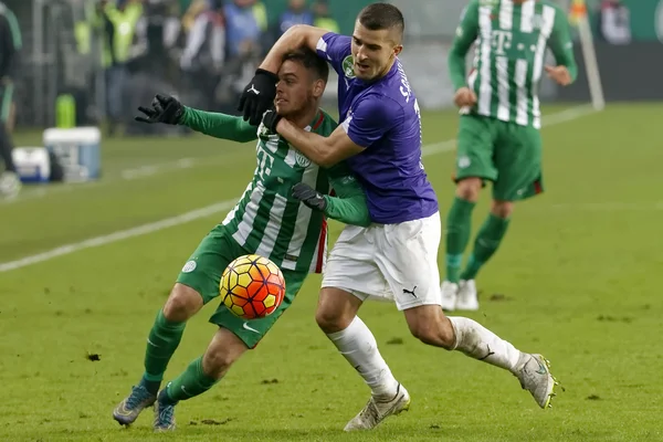 Ferencvaros - Ujpest OTP Bank League football match — Stock Photo, Image