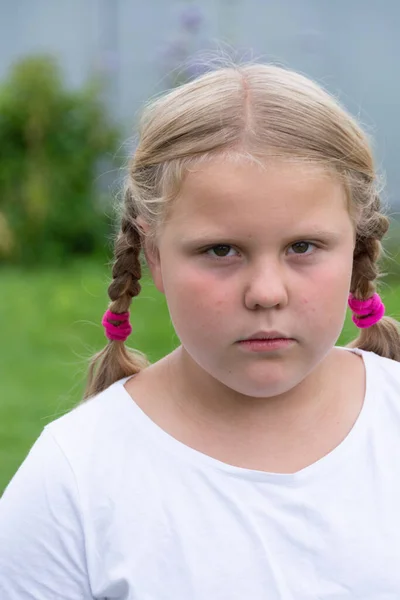 Emotions Girl Expresses Various Emotions Her Face — Stock Photo, Image