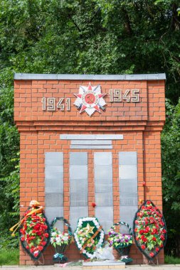 İkinci Dünya Savaşı anıtı. Torzhok, Tver bölgesi, Rusya. 