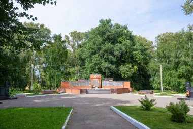 İkinci Dünya Savaşı anıtı. Torzhok, Tver bölgesi, Rusya. 