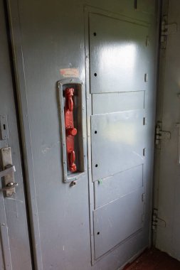 The brake. A stop - off in the train Moscow - Ostashkov. Tver region, Russia. 