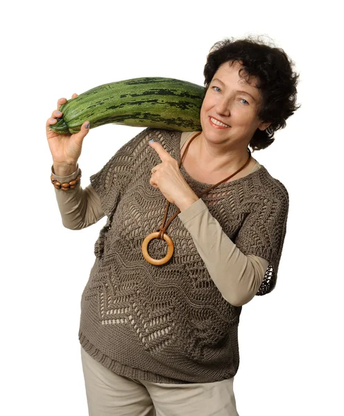 Stor zucchini — Stockfoto