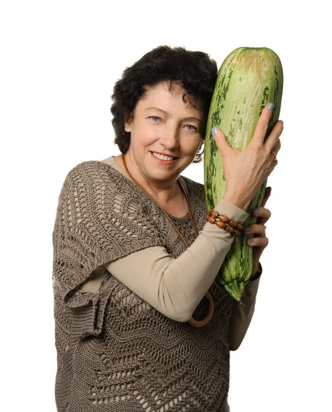 Stor zucchini — Stockfoto