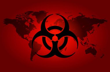 Dünya enfeksiyonu geçmişi. Virüs tehlikesi, salgın hastalık, sağlık riski, tecrit konsepti vektör çizimi.