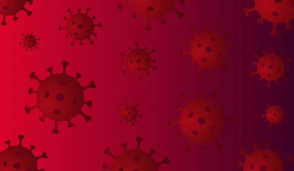 Latar Belakang Coronavirus Abstrak Virus Hazard Pandemi Risiko Kesehatan Konsep - Stok Vektor