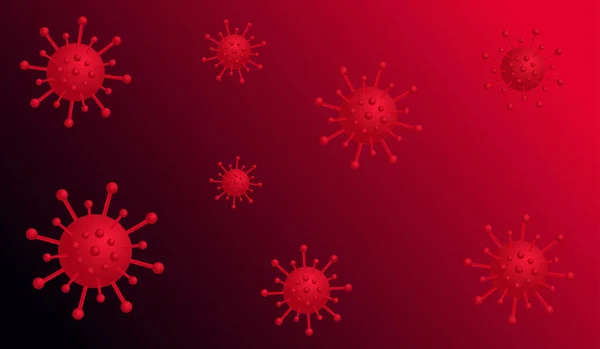 Latar Belakang Coronavirus Abstrak Virus Hazard Pandemi Risiko Kesehatan Konsep - Stok Vektor