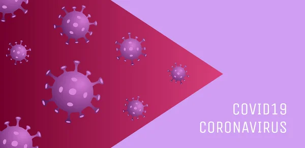 Sfondo Astratto Coronavirus Rischio Virus Pandemia Rischio Salute Illustrazione Vettoriale — Vettoriale Stock