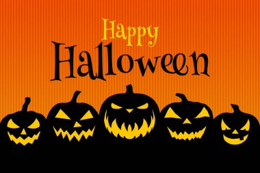 Balkabaklarıyla Cadılar Bayramı arka planı 