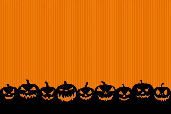 Halloween Achtergrond Met Pompoenen — Stockfoto