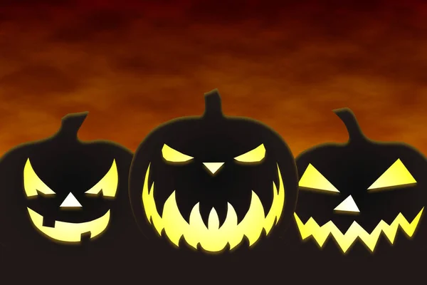 Halloween Background Pumpkins — Stock Photo, Image