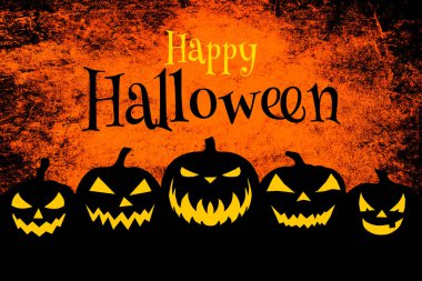 Balkabaklarıyla Cadılar Bayramı arka planı 