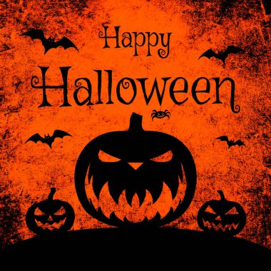 Mutlu cadılar bayramı arkaplanı Korkunç balkabaklarıyla