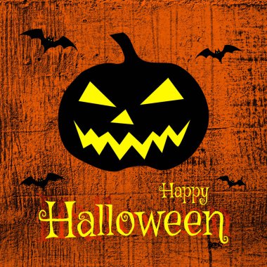 Korkunç balkabağı ve yarasalarla Mutlu Cadılar Bayramı 