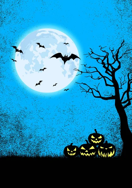 Halloween Grunge Sfondo Illustrazione — Foto Stock