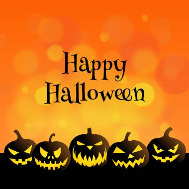 Mutlu Cadılar Bayramı vektör illüstrasyonu