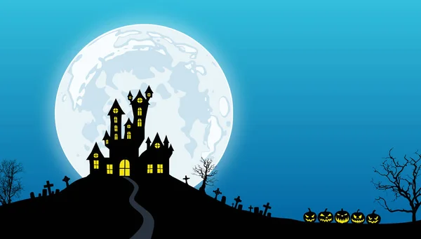 Halloween Vector Fondo Ilustración — Archivo Imágenes Vectoriales