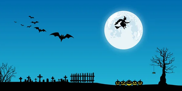 Halloween Hintergrund Vektor Illustration — Stockvektor