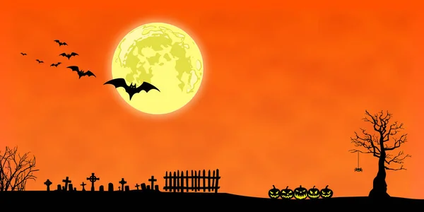 Halloween Bakgrund Vektor Illustration — Stock vektor